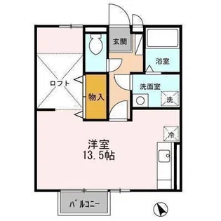 コモンライフD【2階】の間取り