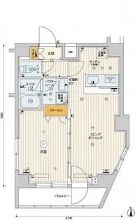 スカイコート品川パークサイドII【7階】の間取り