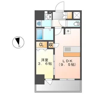 スプランディッド大須門前町【9階】の間取り