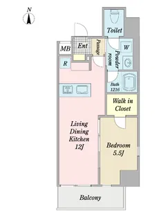 RANA府中【5階】の間取り