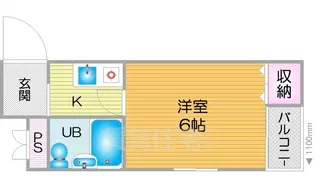 ラビッツコート岸里【4階】の間取り