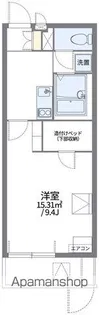 レオパレス空港通II【1階】の間取り