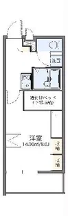 レオパレス辻薬師【1階】の間取り