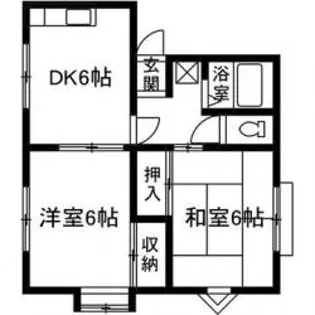 リーブル弥生【1階】の間取り