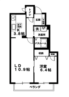 東京都八王子市小比企町【アパート】の間取り