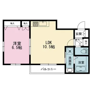 フローラル上大岡【2階】の間取り