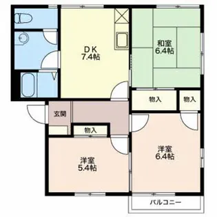 ルミエールしののい【2階】の間取り