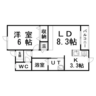 ラ・セシリア【1階】の間取り