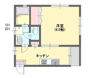 カーサキムラ3【2階】の間取り
