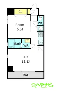 愛知県名古屋市中区新栄2【マンション】の間取り