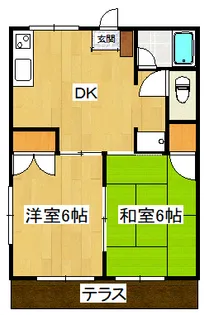 栃木県宇都宮市滝谷町【アパート】の間取り