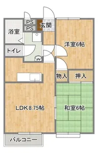 コスモ21【2階】の間取り