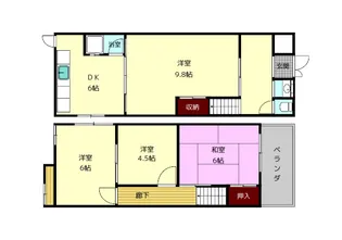 奈良県生駒市南田原町【一戸建】の間取り