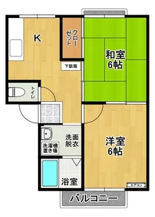 ファーストパレスII A【1階】の間取り