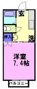 1Kの間取り画像