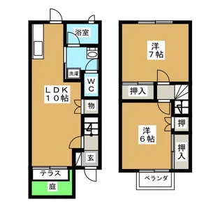 岐阜県大垣市熊野町5【一戸建】の間取り