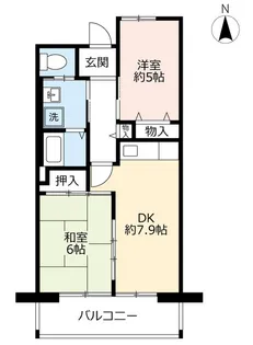 URシャレール東豊中【12階】の間取り