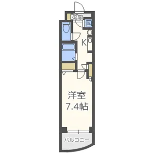 MARION KITAHORIE ANNEX【5階】の間取り