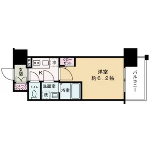 大阪府大阪市北区中津6【マンション】の間取り