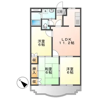 サンライズ【2階】の間取り