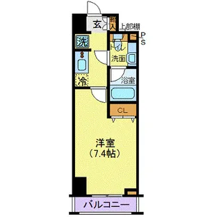 サンスタレ浅草【15階】の間取り