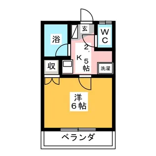 プロムナード生麦A棟【2階】の間取り