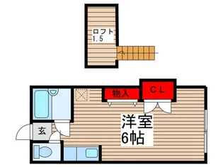 ラインヴィラ大巌寺B【1階】の間取り