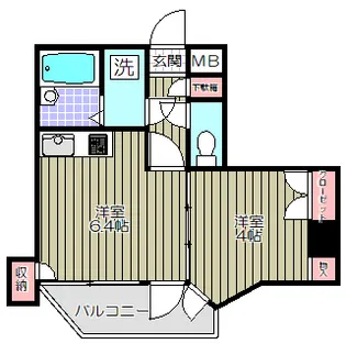 ミリオンコート品川【5階】の間取り
