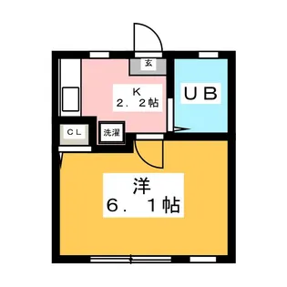 ライフコート湘南【2階】の間取り