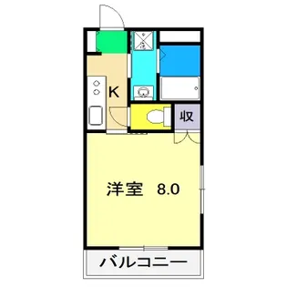 1Kの間取り画像