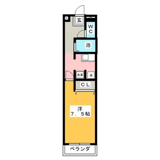 クレスト岩塚【3階】の間取り