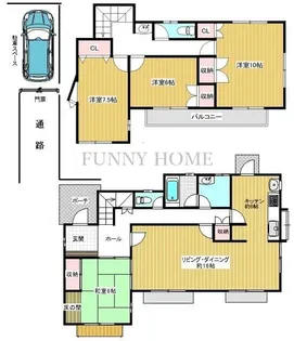 東京都世田谷区宮坂1【一戸建】の間取り