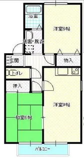 セジュールロージェ III【1階】の間取り