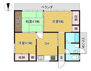 福岡県みやま市瀬高町文廣【一戸建】の間取り
