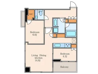 パークコート千代田一番町【10階】の間取り
