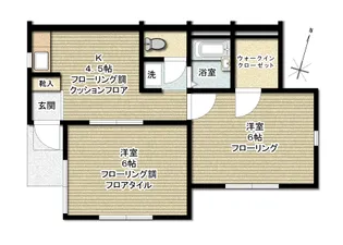 東京都世田谷区成城5【アパート】の間取り