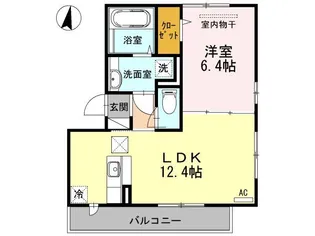 エスポワール弐番館【1階】の間取り