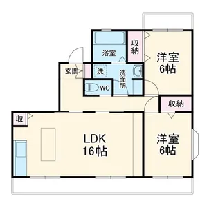 グリーンハイツA【1階】の間取り