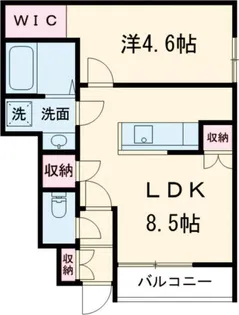 Prezia福田【1階】の間取り