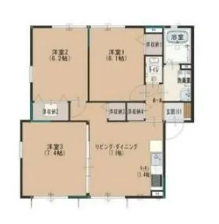 グリーンヒルズB【2階】の間取り