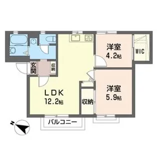 シャーメゾン斉藤【1階】の間取り