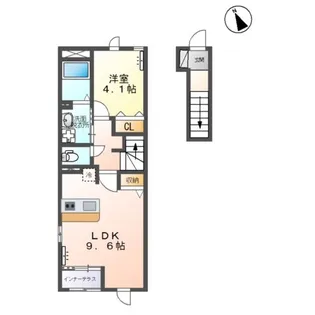 カーサ・ビアンカ【2階】の間取り