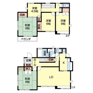 千葉県木更津市八幡台5【一戸建】の間取り