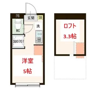 東京都大田区東嶺町【アパート】の間取り