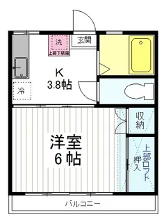 メゾン長嶺【2階】の間取り
