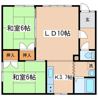 斉藤マンション1【2階】の間取り