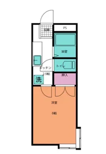 ホワイトファミール大和【4階】の間取り