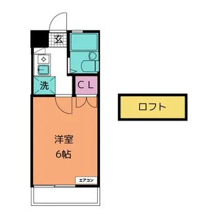 コーポサントーレア【2階】の間取り