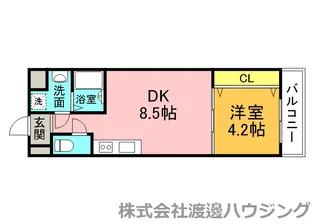ライブガーデン江坂【6階】の間取り