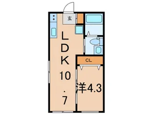 リベラ上平間【5階】の間取り